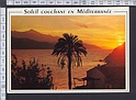 N3223 SOLEIL COUCHANT EN MEDITERRANEE  VILLENEUVE LOUBET  COTE AZUR Viaggiata